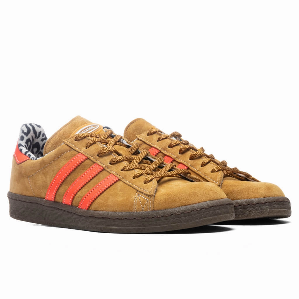 Adidas Originals x X-Large Campus 80 - Mesa/Solar Red/Gum Adidas Classic Street Sneakers
