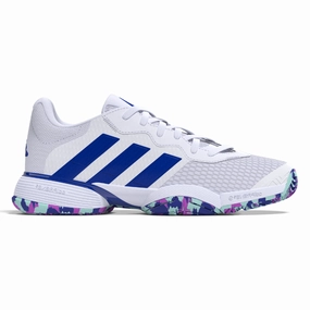 Adidas Performance Barricade Junior Tennis Shoes - FTWWHT/LUCBLU/SEFLAQ Adidas tennis footwear
