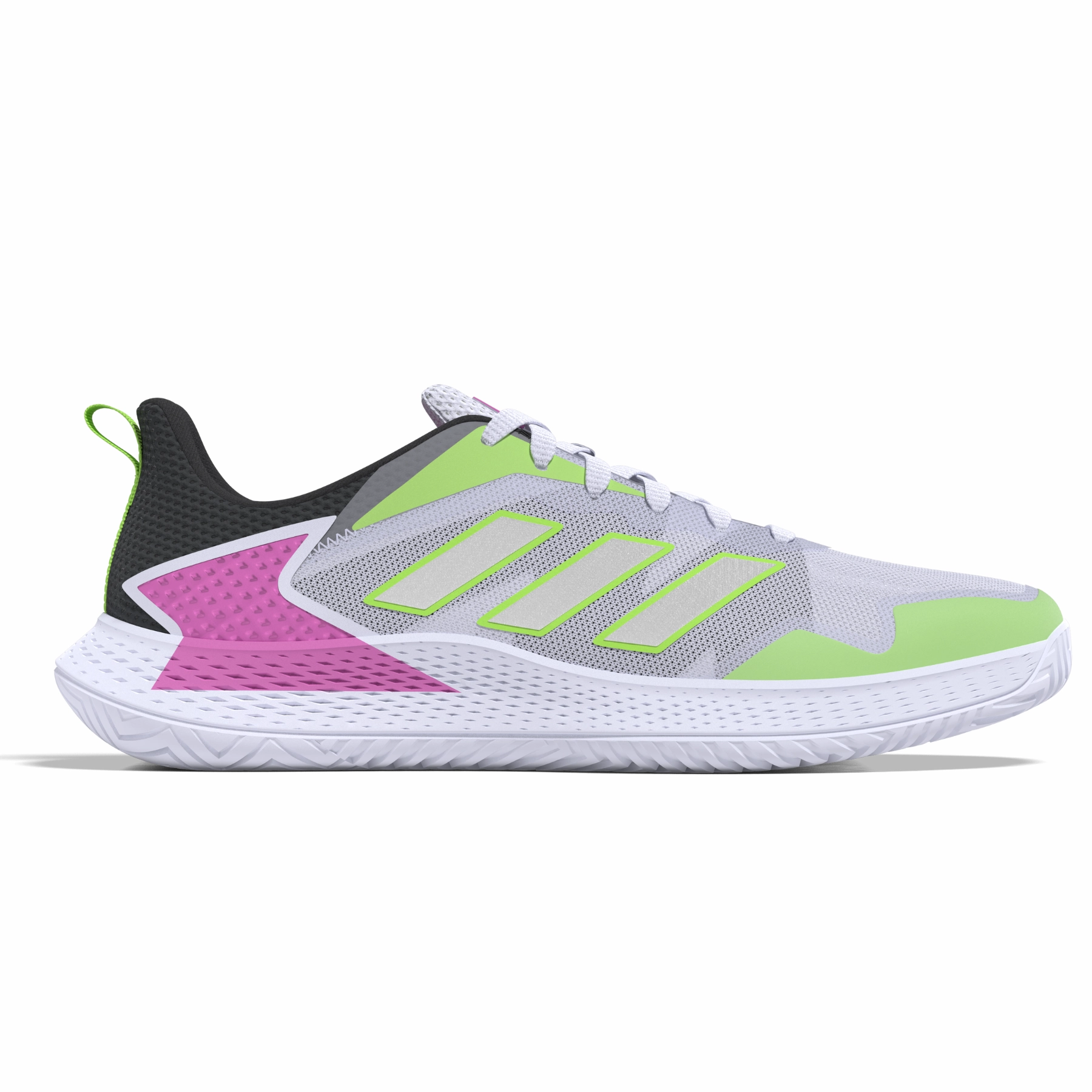 Adidas Performance Defiant Speed Men Tennis Shoes - Crystal White/Silver Metallic/Carbon Adidas tennis footwear