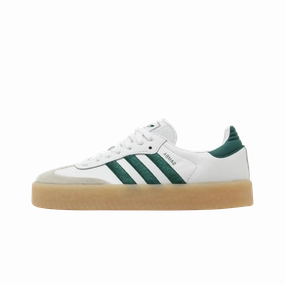 adidas Sambae White Collegiate Green Gum (Women's) Adidas athletic footwear for all-day wear