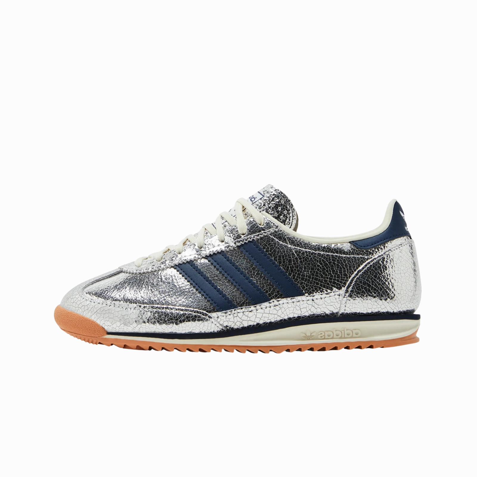 adidas SL 72 OG Silver Metallic Collegiate Navy (Women's) Adidas athletic footwear for all-day wear