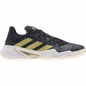 Adidas Womens Barricade Tennis Shoes - Core Black/Gold/Carbon Adidas tennis footwear
