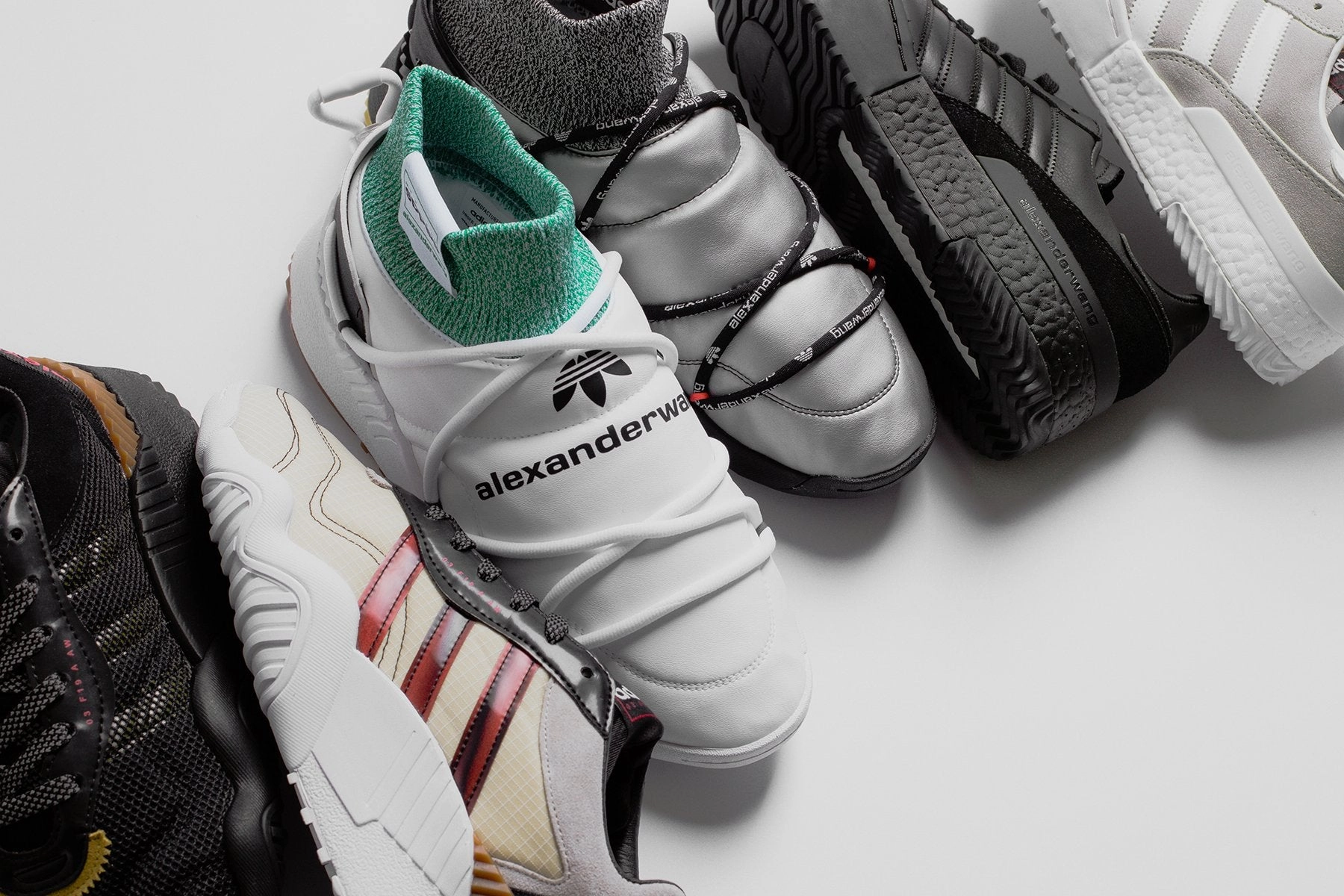 Adidas x Alexander Wang AW BBall Soccer - Clear Granite/Clear Granite/Core White Adidas Classic Street Sneakers