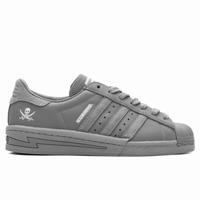 Adidas x Neighborhood Superstar - Grey/Grey/Cloud White Classic Adidas sneakers with timeless style