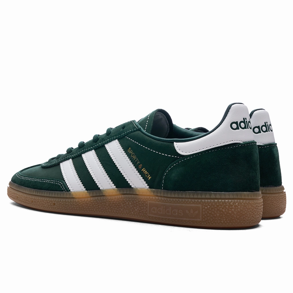 Adidas x Sporty & Rich Handball Spezial - Dark Green/Cloud White/Gum Adidas Classic Street Sneakers