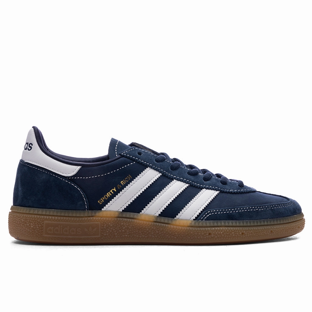 Adidas x Sporty & Rich Handball Spezial - Night Indigo/Cloud White/Gum Classic Adidas sneakers with timeless style