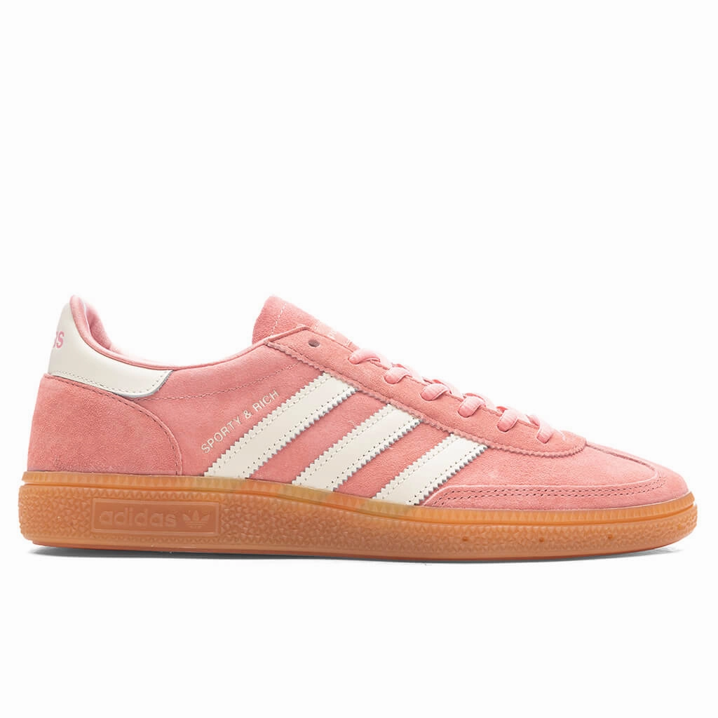 Adidas x Sporty & Rich Handball Spezial - White Tint/Gum/Cloud White Classic Adidas sneakers with timeless style