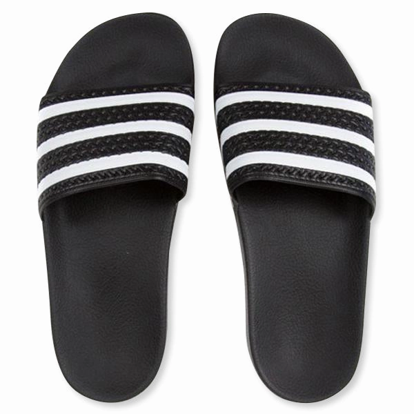 Adilette Slides - Core Black Adidas Classic Street Sneakers