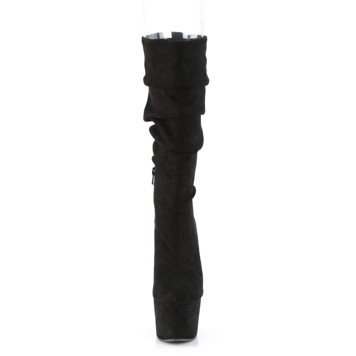 ADORE-1061 Black Faux Suede/Black Faux Suede