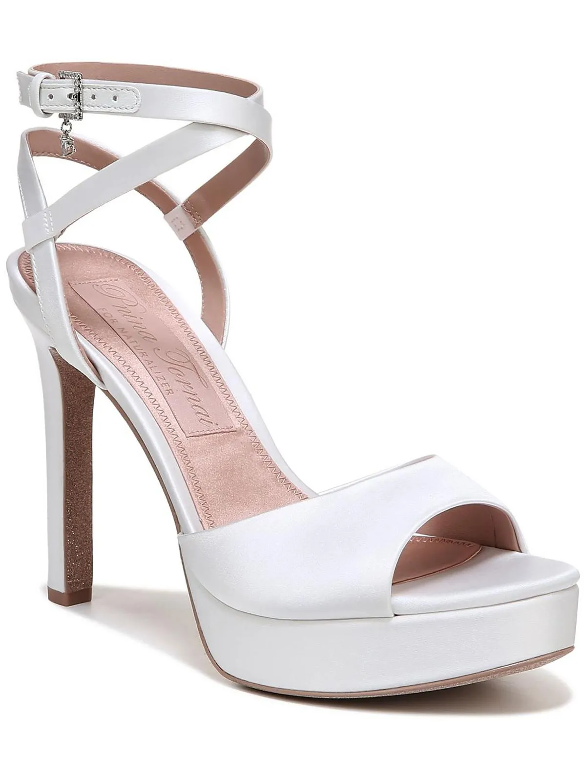 Ai Womens Satin Dressy Ankle Strap