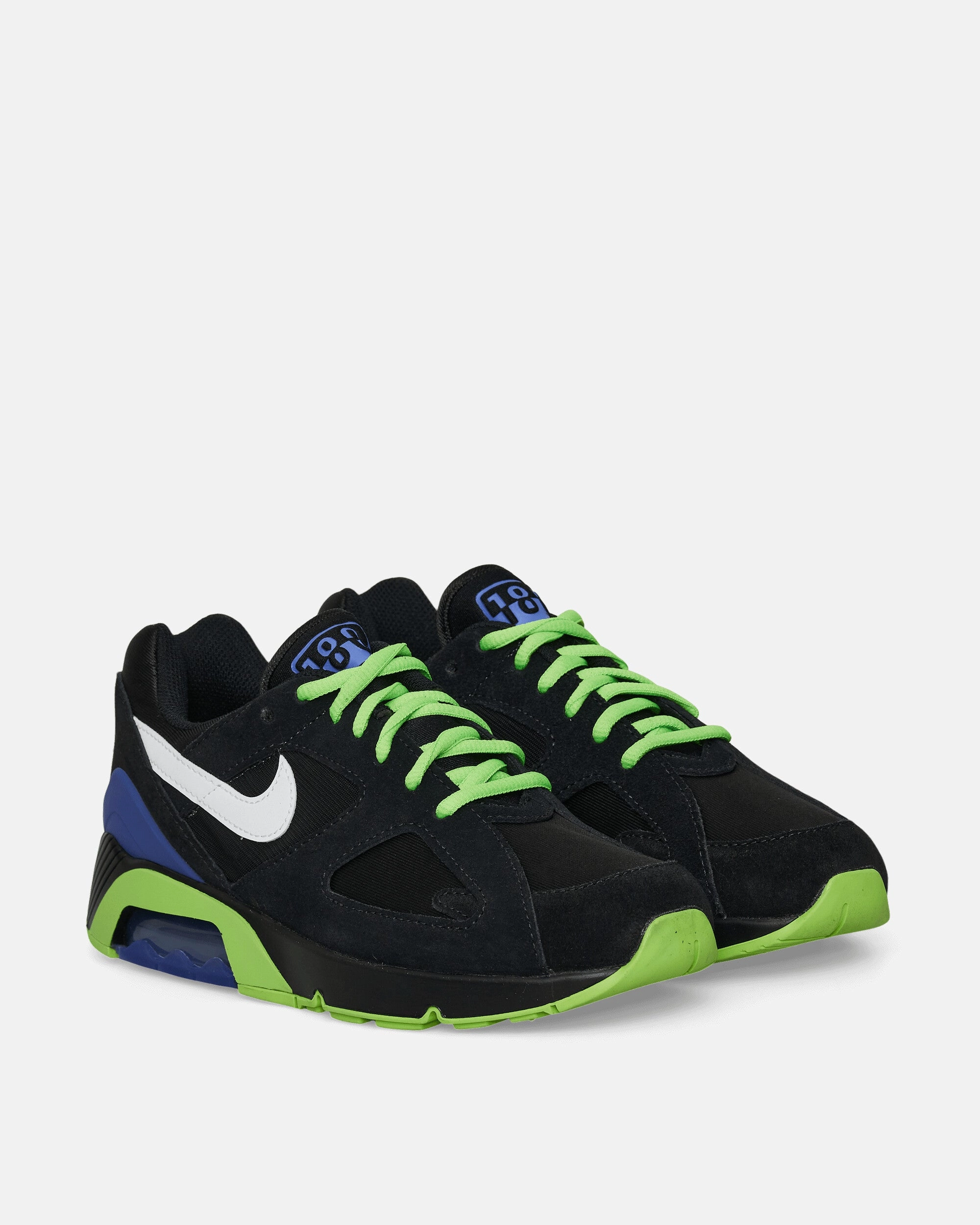 Air 180 Sneakers Black / White Flexible Shoes