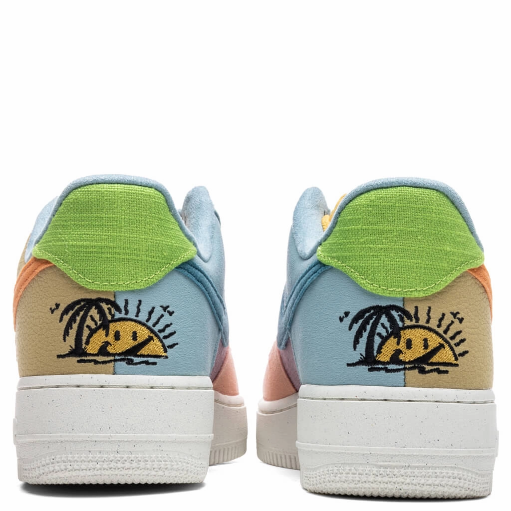 Air Force 1 '07 LV8 - Sanded Gold/Hot Curry/Wheat Grass Nike trainers with responsive foam