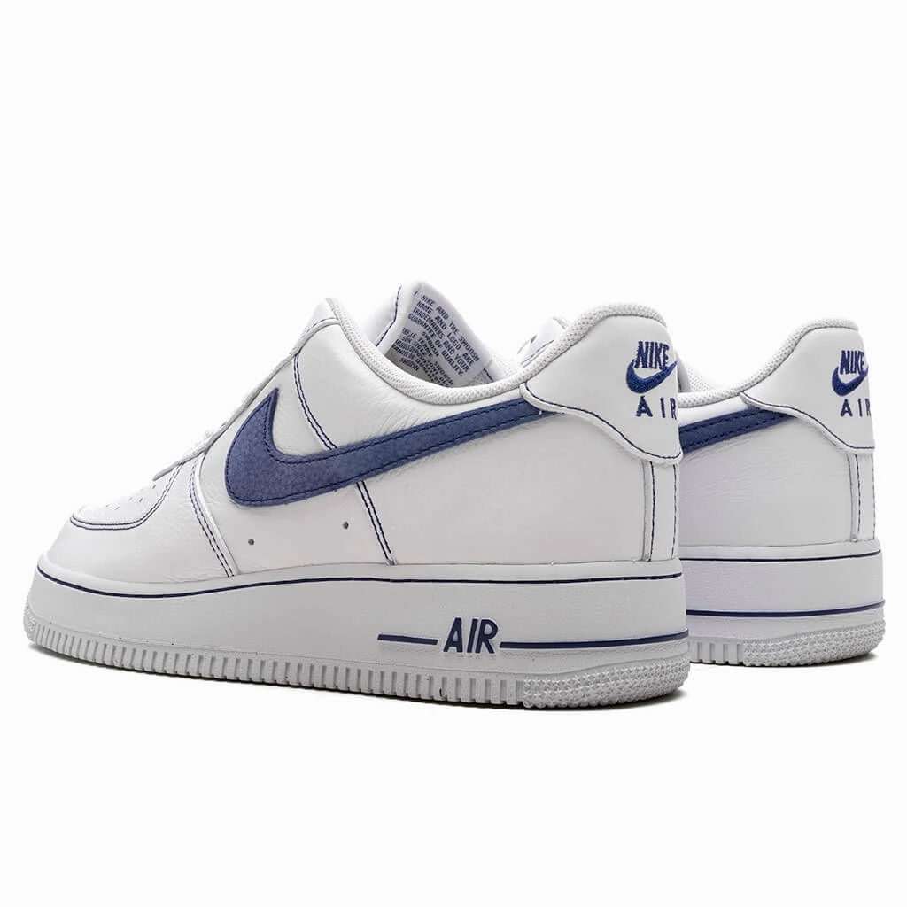 Air Force 1 '07 LV8 - White/Deep Royal Blue Nike Lightweight Everyday Shoes