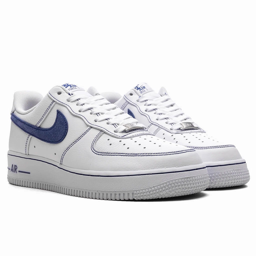 Air Force 1 '07 LV8 - White/Deep Royal Blue Nike Lightweight Everyday Shoes