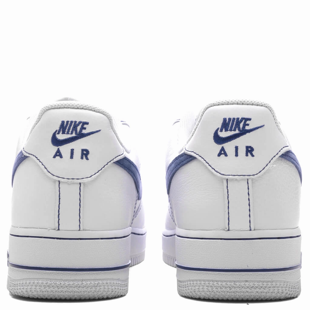 Air Force 1 '07 LV8 - White/Deep Royal Blue Nike Lightweight Everyday Shoes