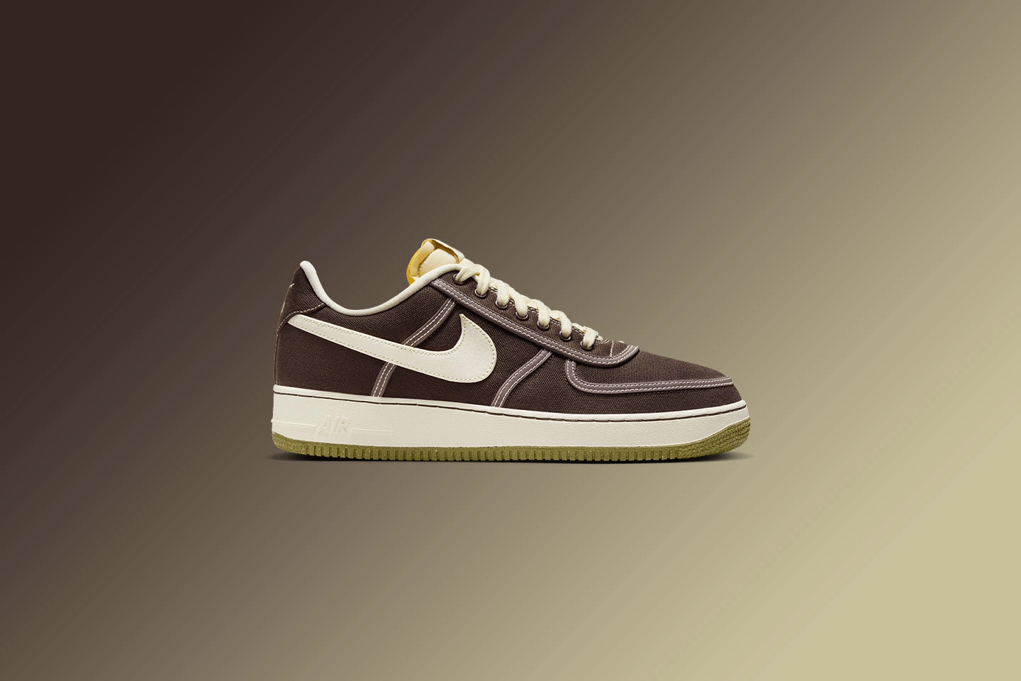 Air Force 1 '07 Premium - Baroque Brown/Coconut Milk/Pacific Moss Nike trainers with responsive foam