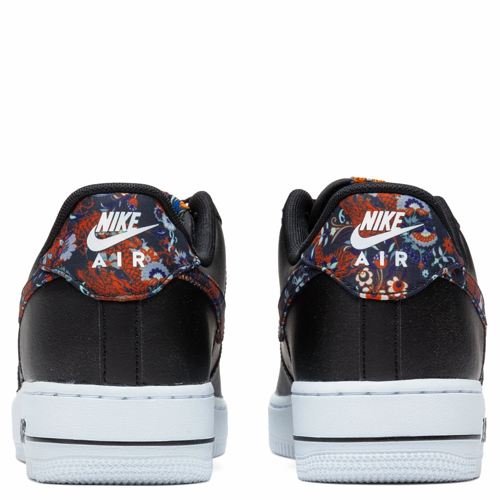 Air Force 1 '07 "Fabric Swoosh" - Black/White Nike Foam Comfort Trainers