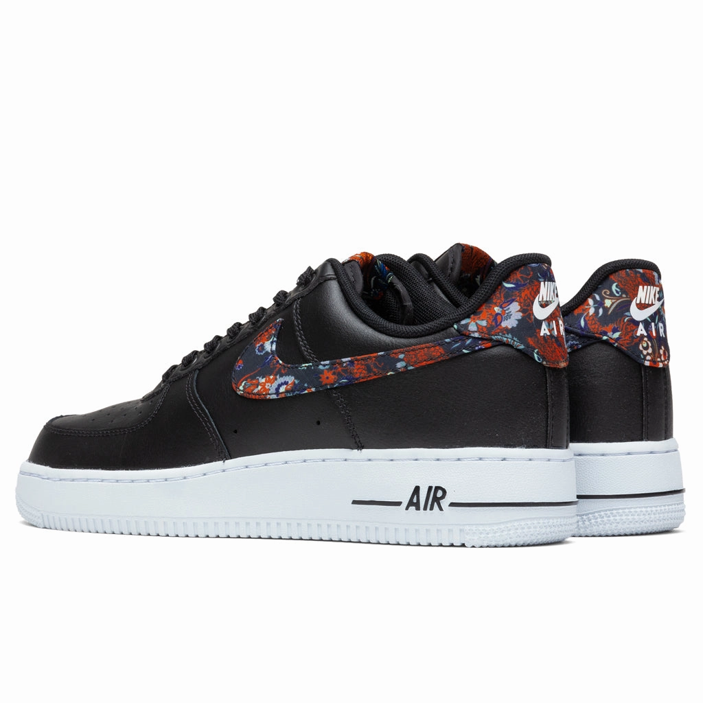 Air Force 1 '07 "Fabric Swoosh" - Black/White Nike Foam Comfort Trainers