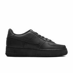 Air Force 1 LE (GS) - Triple Black Nike everyday shoes with mesh upper