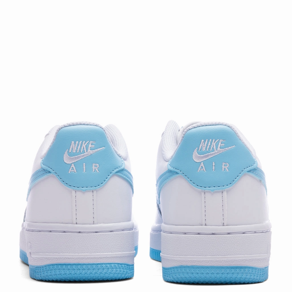 Air Force 1 LV8 (GS) - White/Aquarius Blue/White Nike Retro Lifestyle Shoes