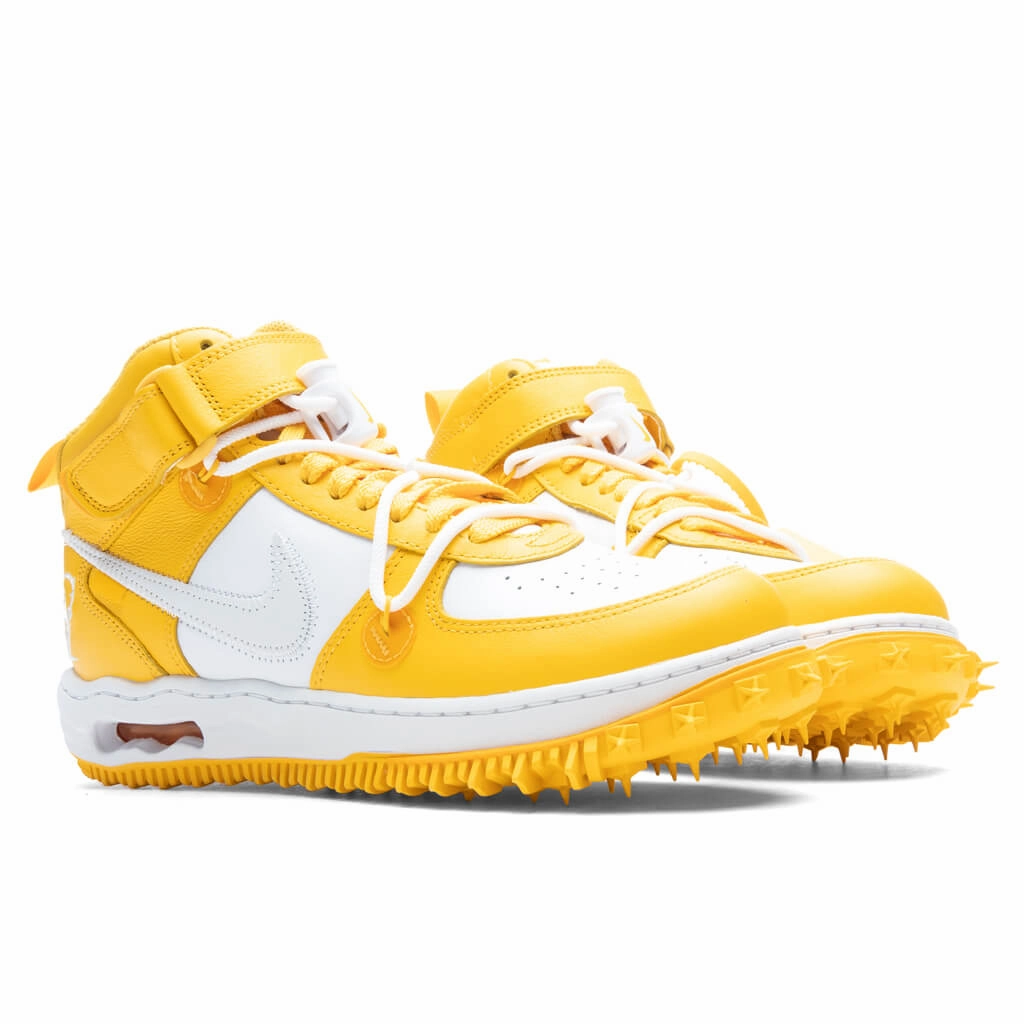 Air Force 1 Mid x Off-White - White/Varsity Maize Nike Retro Lifestyle Shoes