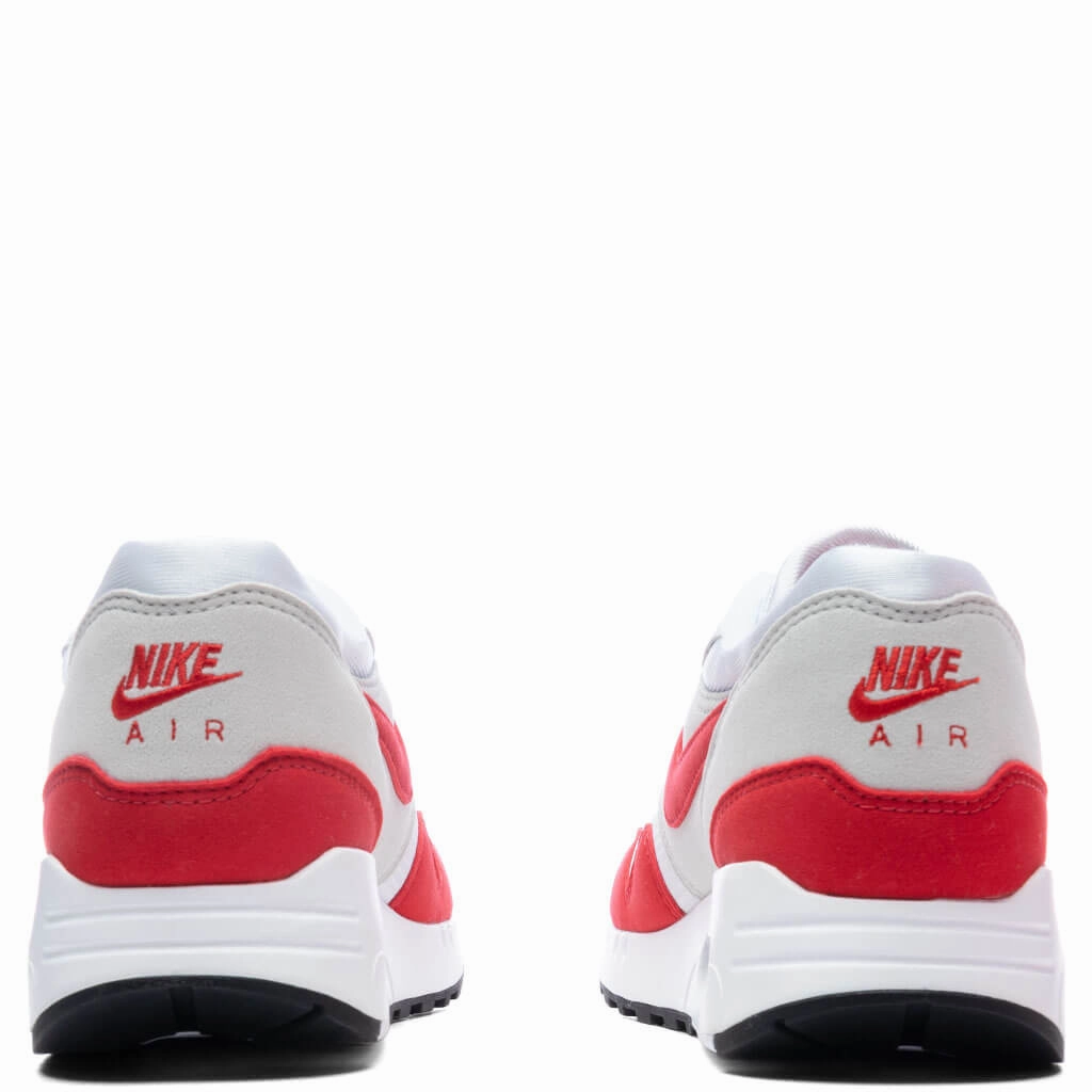 Air Max 1 '86 Original Big Bubble - White/University Red/Neutral Grey Nike trainers with responsive foam