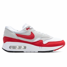 Air Max 1 '86 Original Big Bubble - White/University Red/Neutral Grey Nike signature design with comfort fit