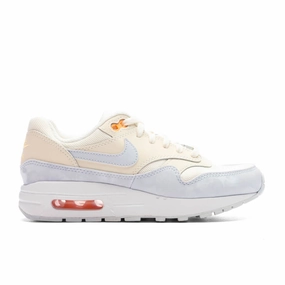 Air Max 1 (GS) - Pale Ivory/Football Grey/Melon Tint Nike lifestyle sneakers with retro vibe