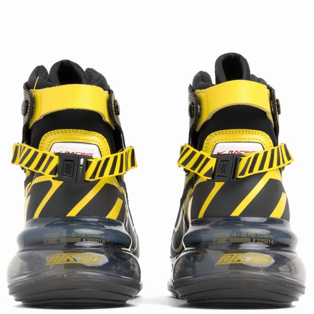 Air Max 720 Saturn AS QS - Black/Dynamic Yellow/University Red Nike Foam Comfort Trainers