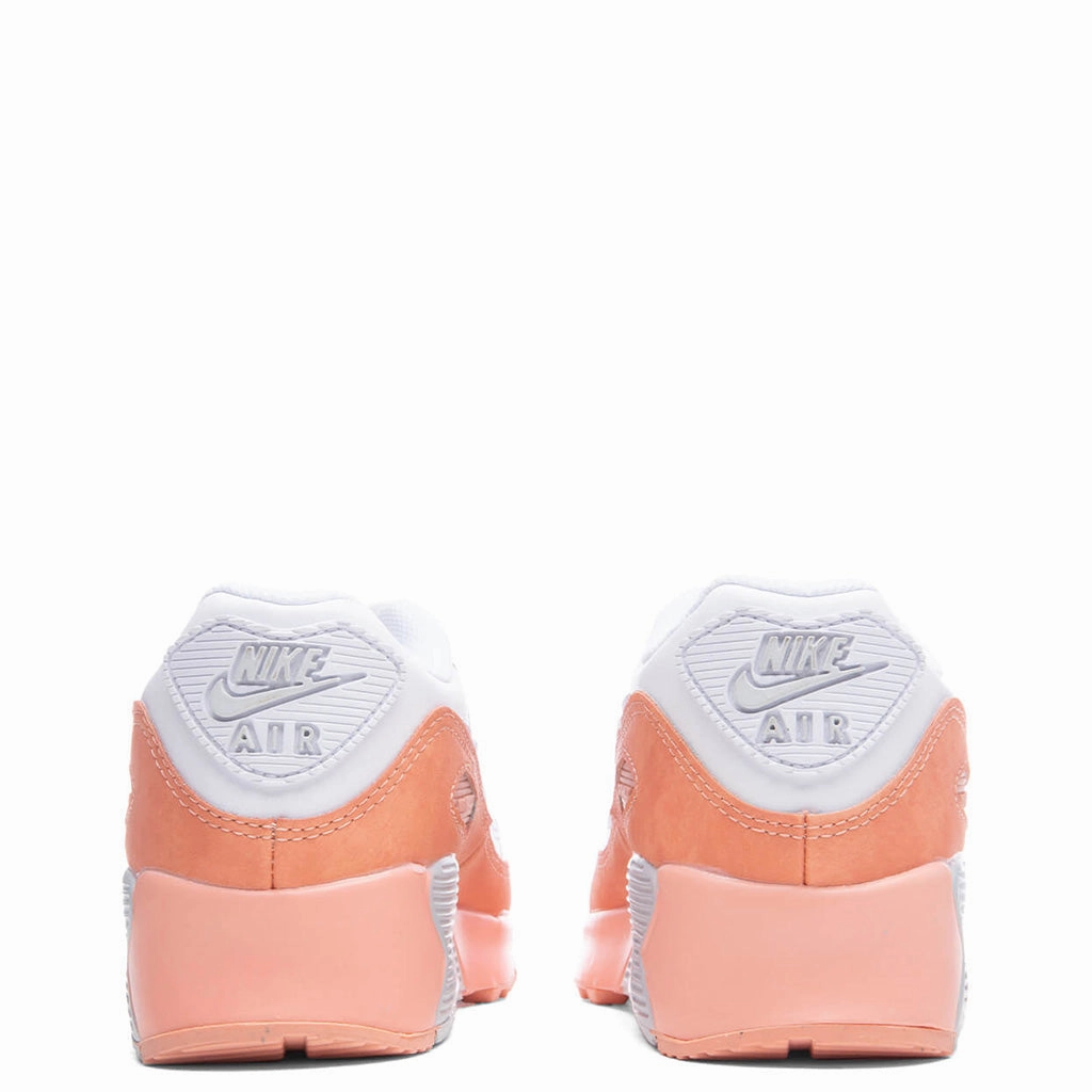 Air Max 90 LTR SE (PS) - White/Aura/ LT Madder Root Nike trainers with responsive foam