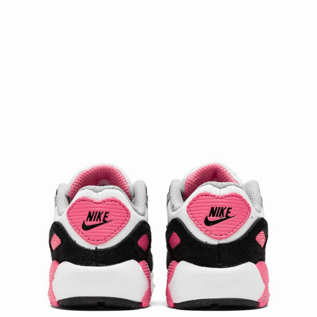 Air Max 90 LTR (TD) - White/Light Smoke Grey/Rose Nike Foam Comfort Trainers