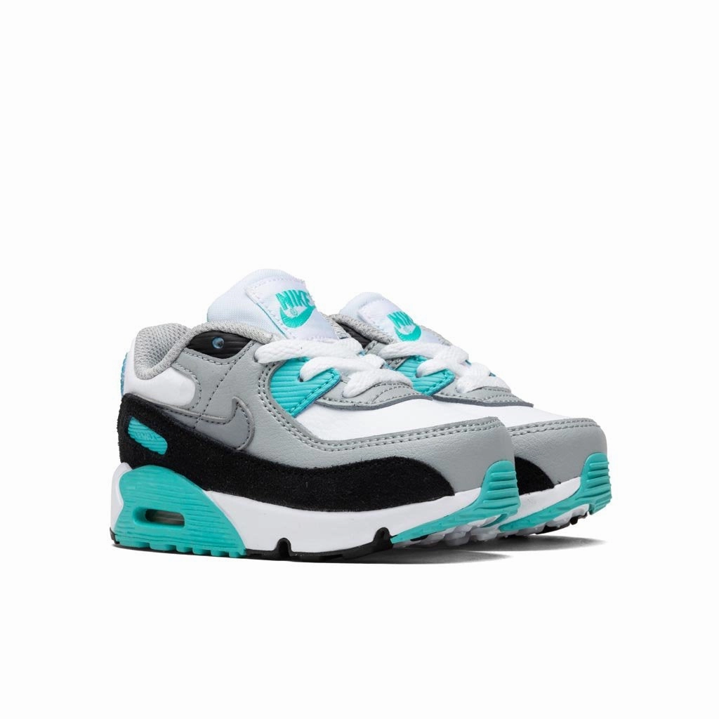 Air Max 90 LTR (TD) - White/Particle Grey/Light Smoke Grey Nike Foam Comfort Trainers