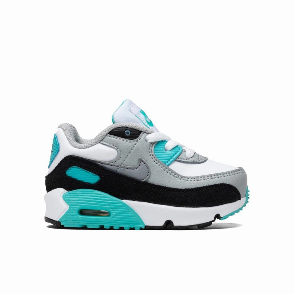Air Max 90 LTR (TD) - White/Particle Grey/Light Smoke Grey Nike trainers with responsive foam