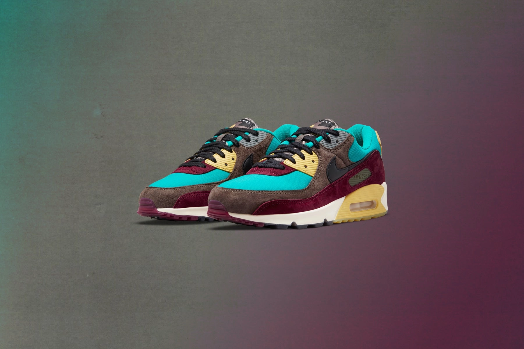 Air Max 90 NRG - Ridgerock/Turbo Green Nike trainers with responsive foam