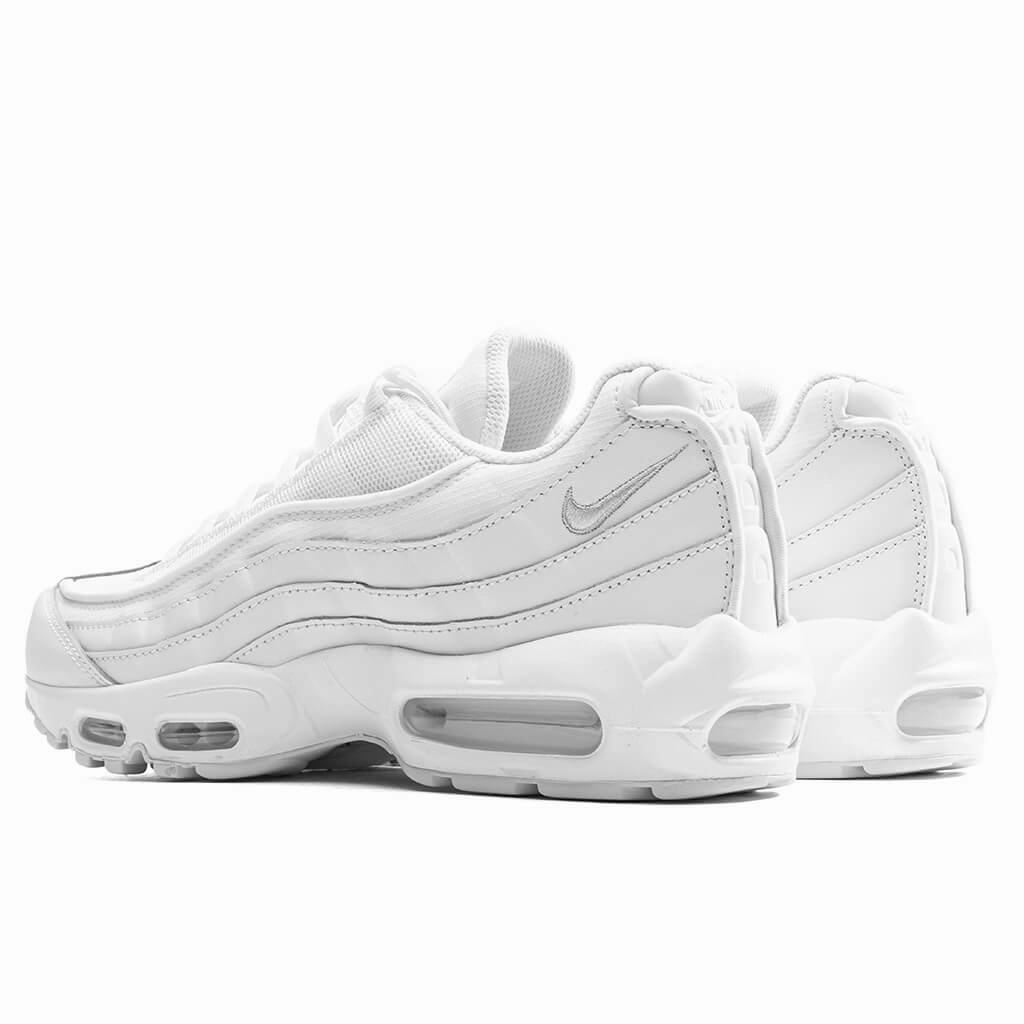Air Max 95 Essential - White/Grey Fog Nike trainers with responsive foam