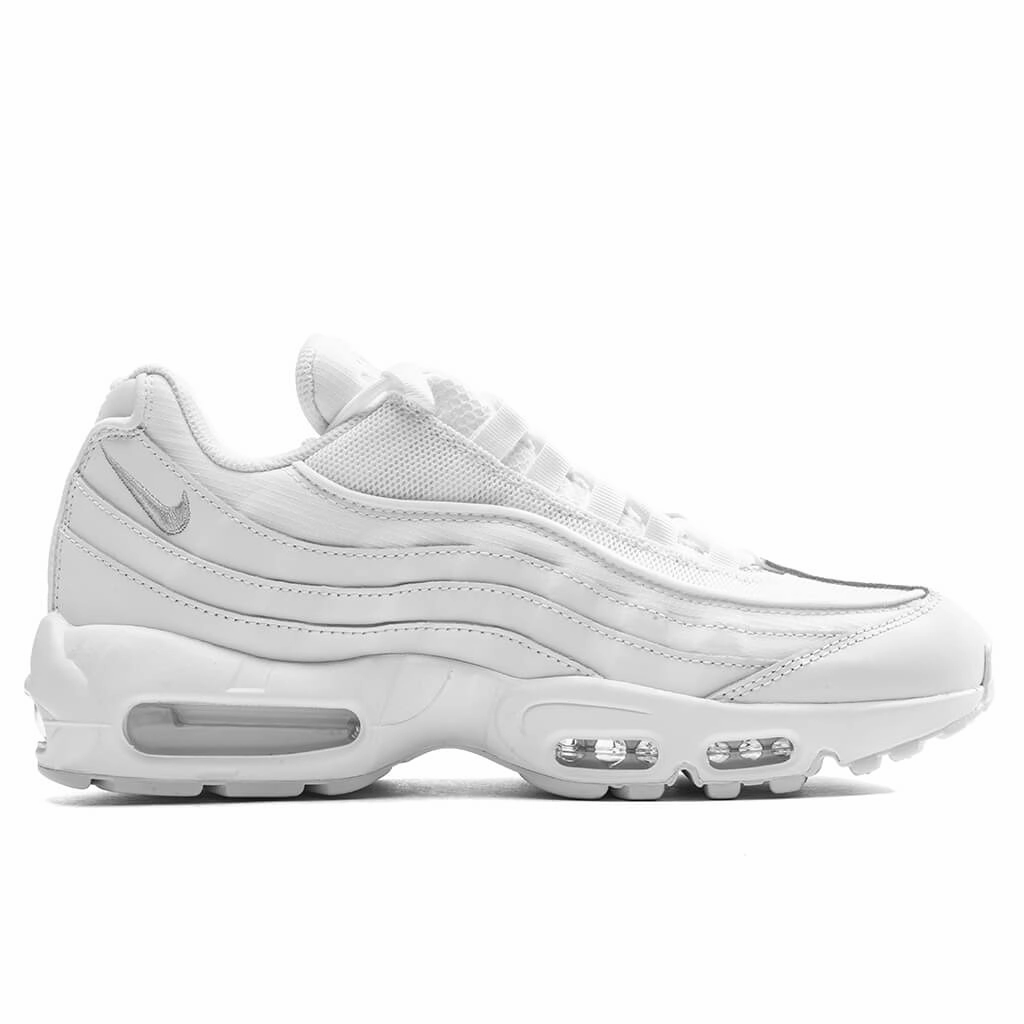 Air Max 95 Essential - White/Grey Fog Nike signature design with comfort fit