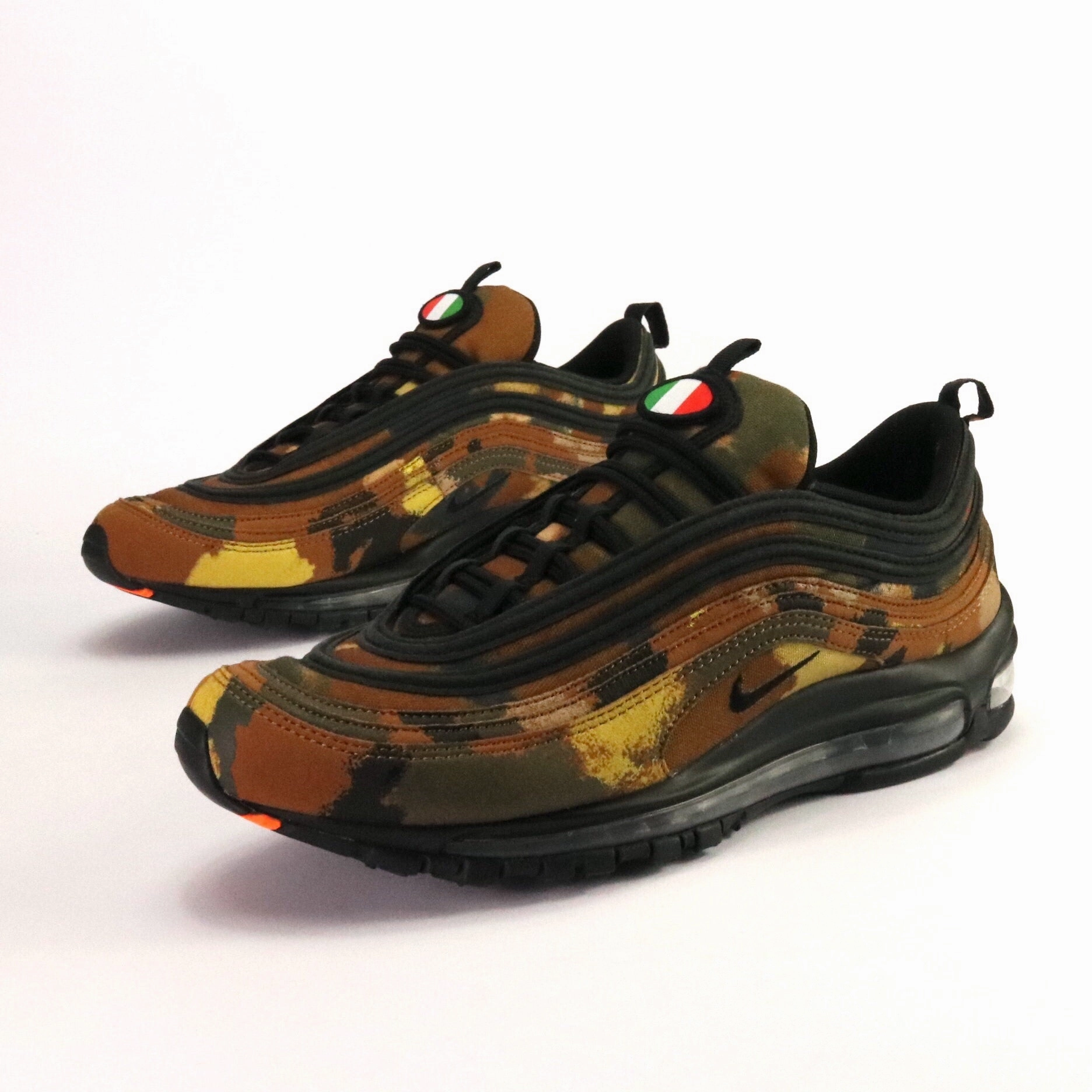 Air Max 97 Premium QS 'Country Camo Italy' Ale Brown Black Cargo Khaki Nike training shoes with flexible soles