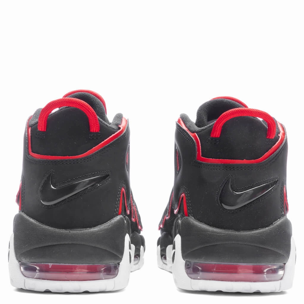 Air More Uptempo '96 - Black/Black/University Red Nike trainers with responsive foam