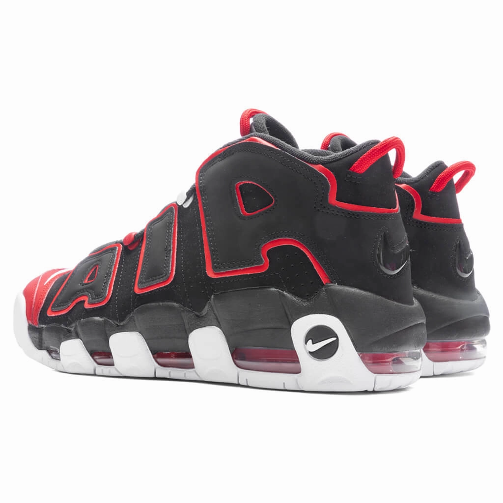 Air More Uptempo '96 - Black/Black/University Red Nike trainers with responsive foam