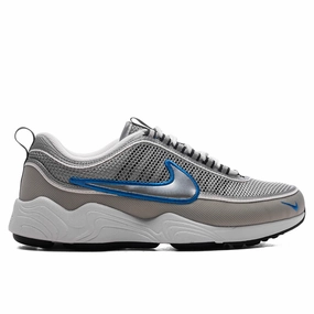 Air Zoom Spiridon SP - Metallic Silver/Signal Blue/White Nike everyday shoes with mesh upper