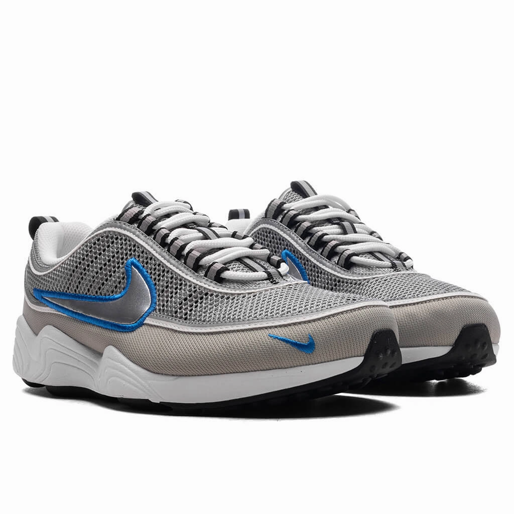 Air Zoom Spiridon SP - Metallic Silver/Signal Blue/White Nike Lightweight Everyday Shoes