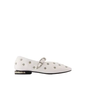 Aj1342 Ballerinas - Leather - White