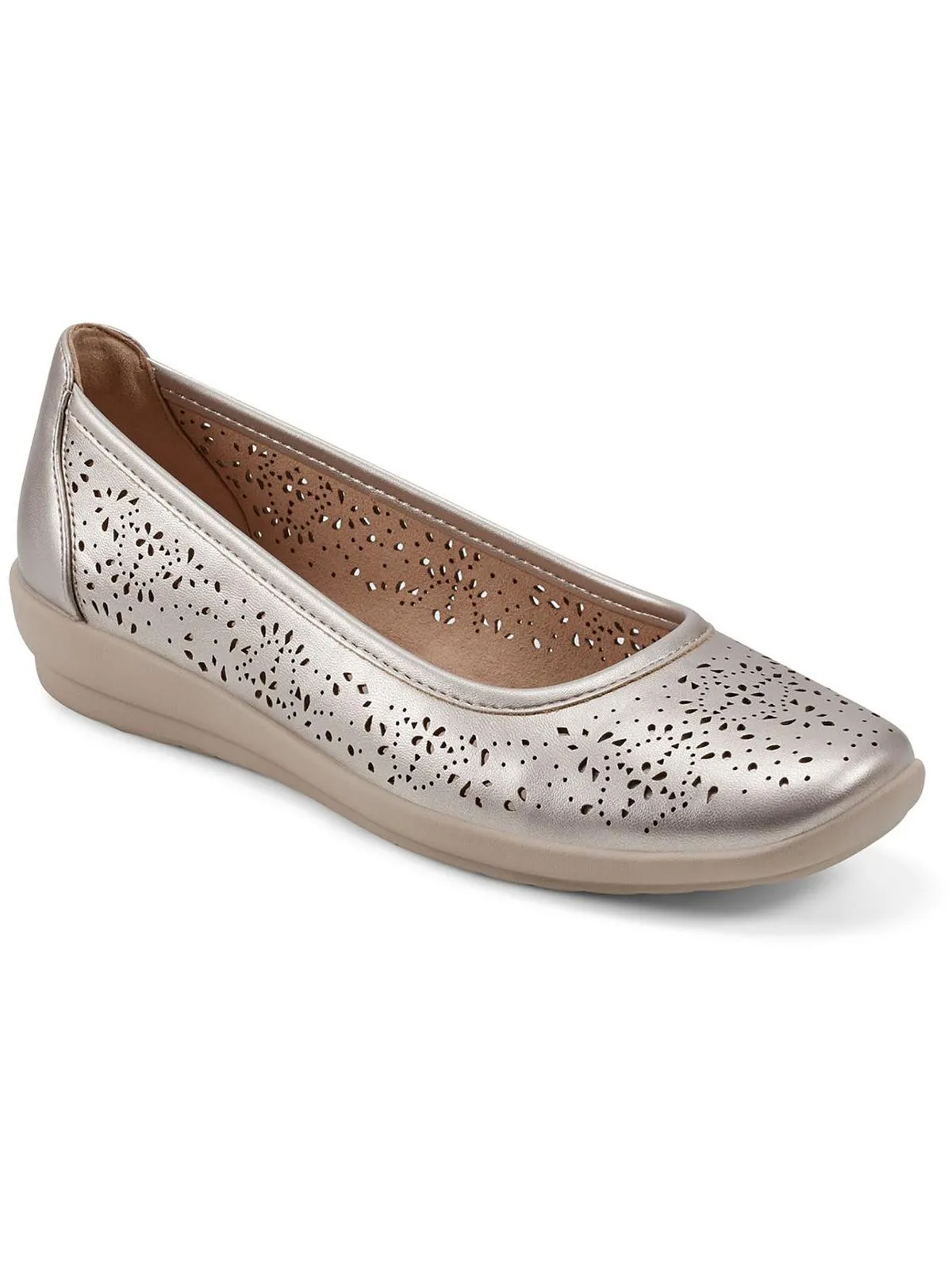 Alessia 3 Womens Padded Insole Faux Leather Ballet Flats