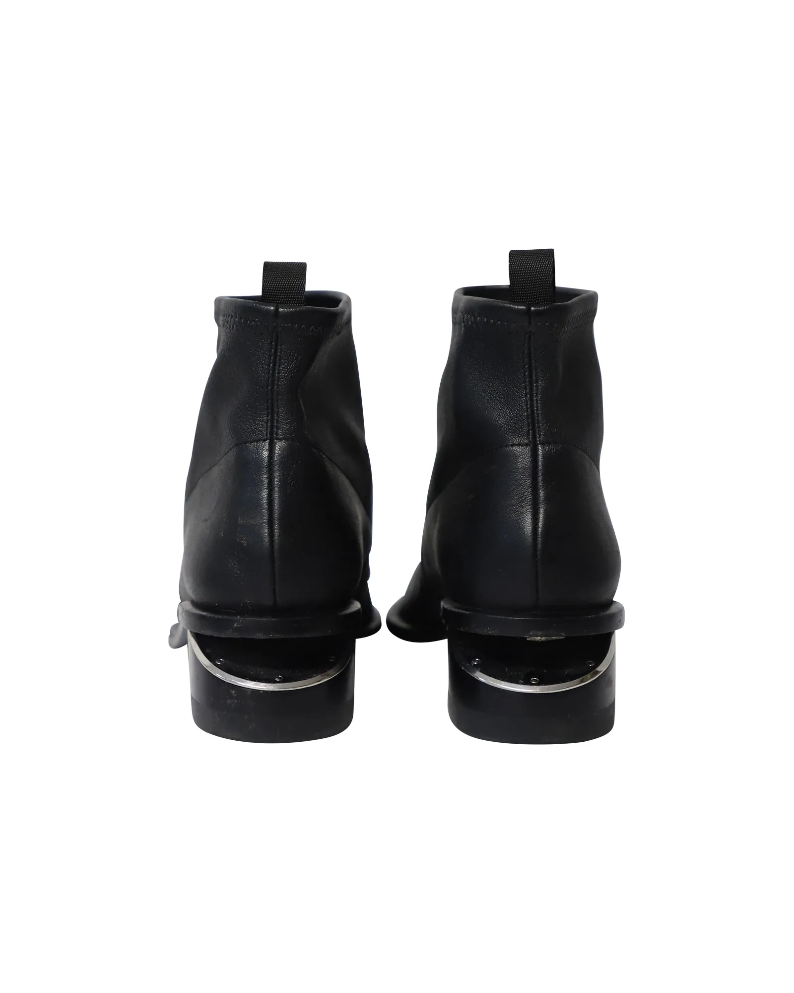 Alexander Wang Kori Cutout Ankle Boots In Black Leather