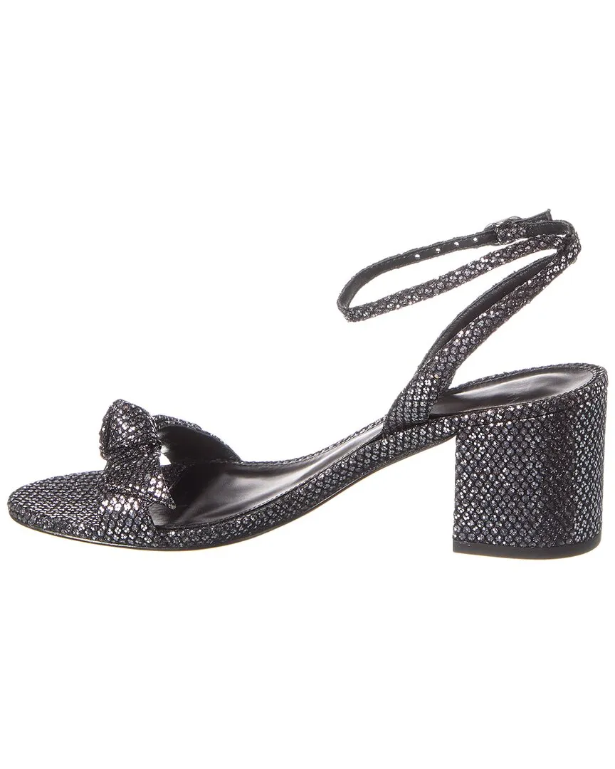 Alexandre Birman Clarita Block 60 Glitter Leather Sandal