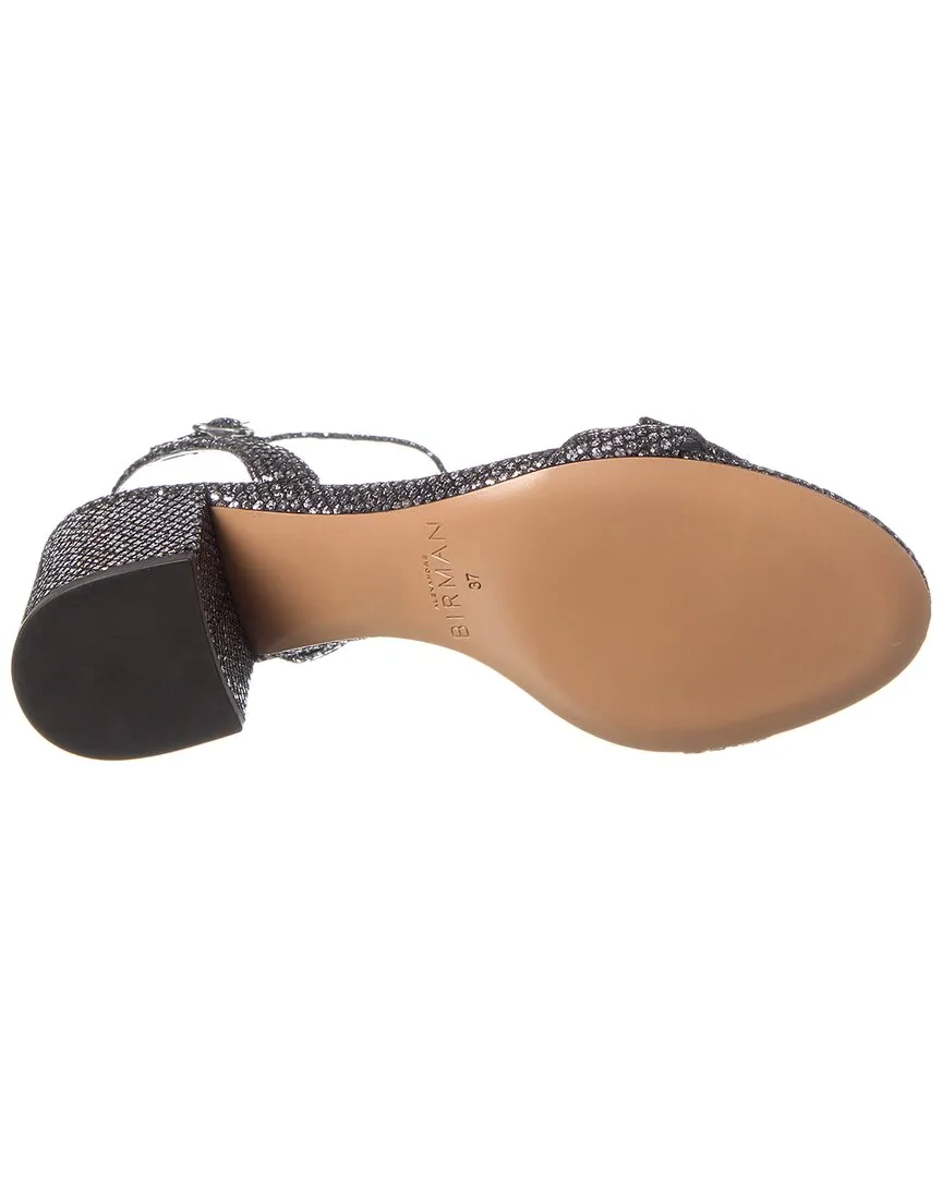 Alexandre Birman Clarita Block 60 Glitter Leather Sandal