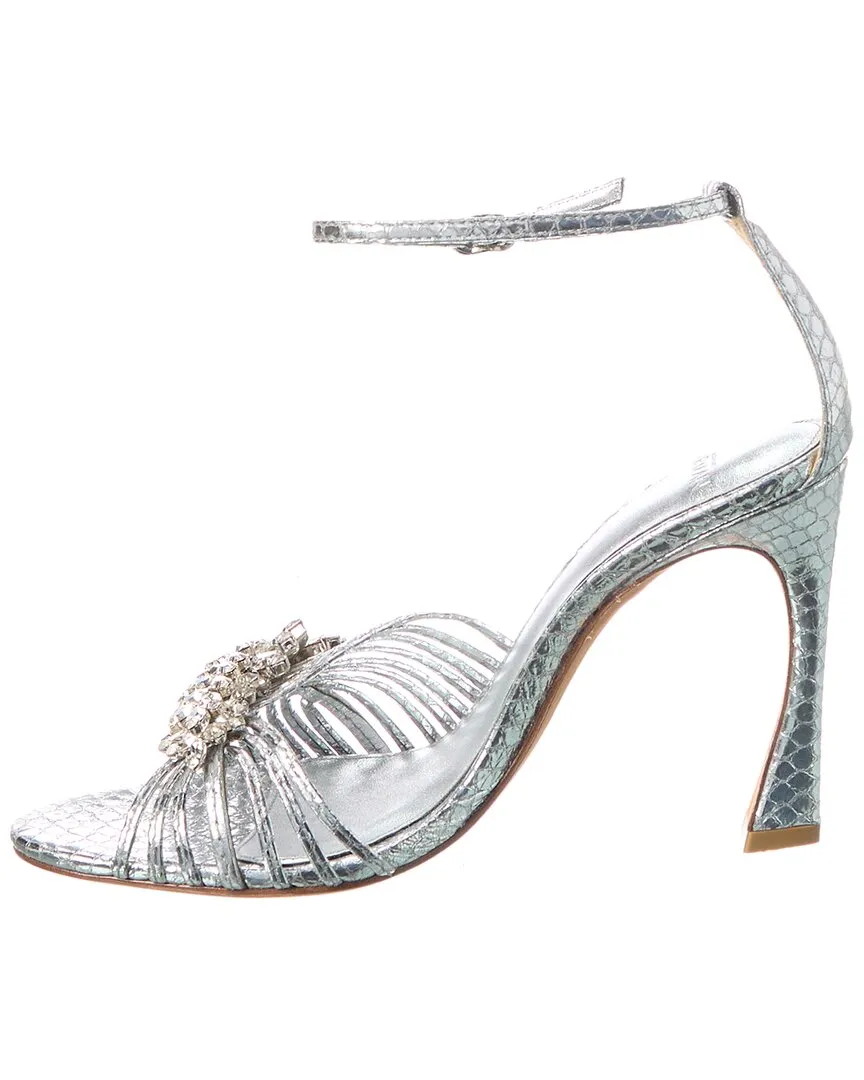 Alexandre Birman Lisa Crystal 100 Embossed Leather