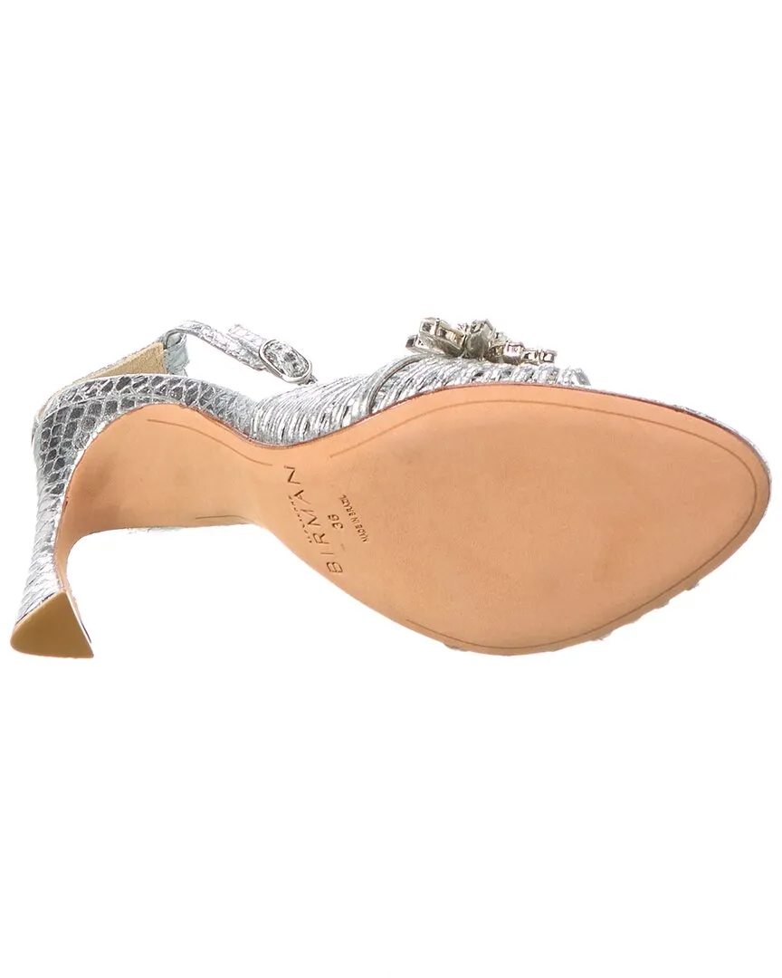 Alexandre Birman Lisa Crystal 100 Embossed Leather