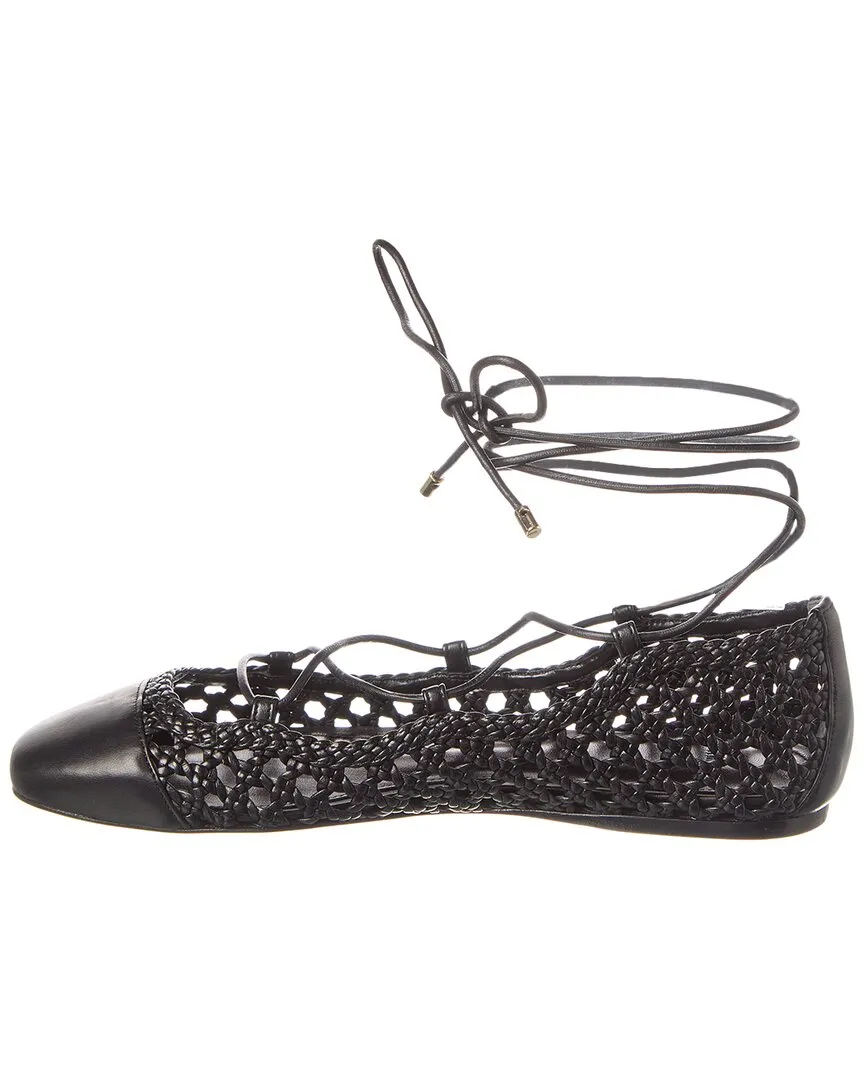 Alexandre Birman Tresse Leather Ballerina Flat