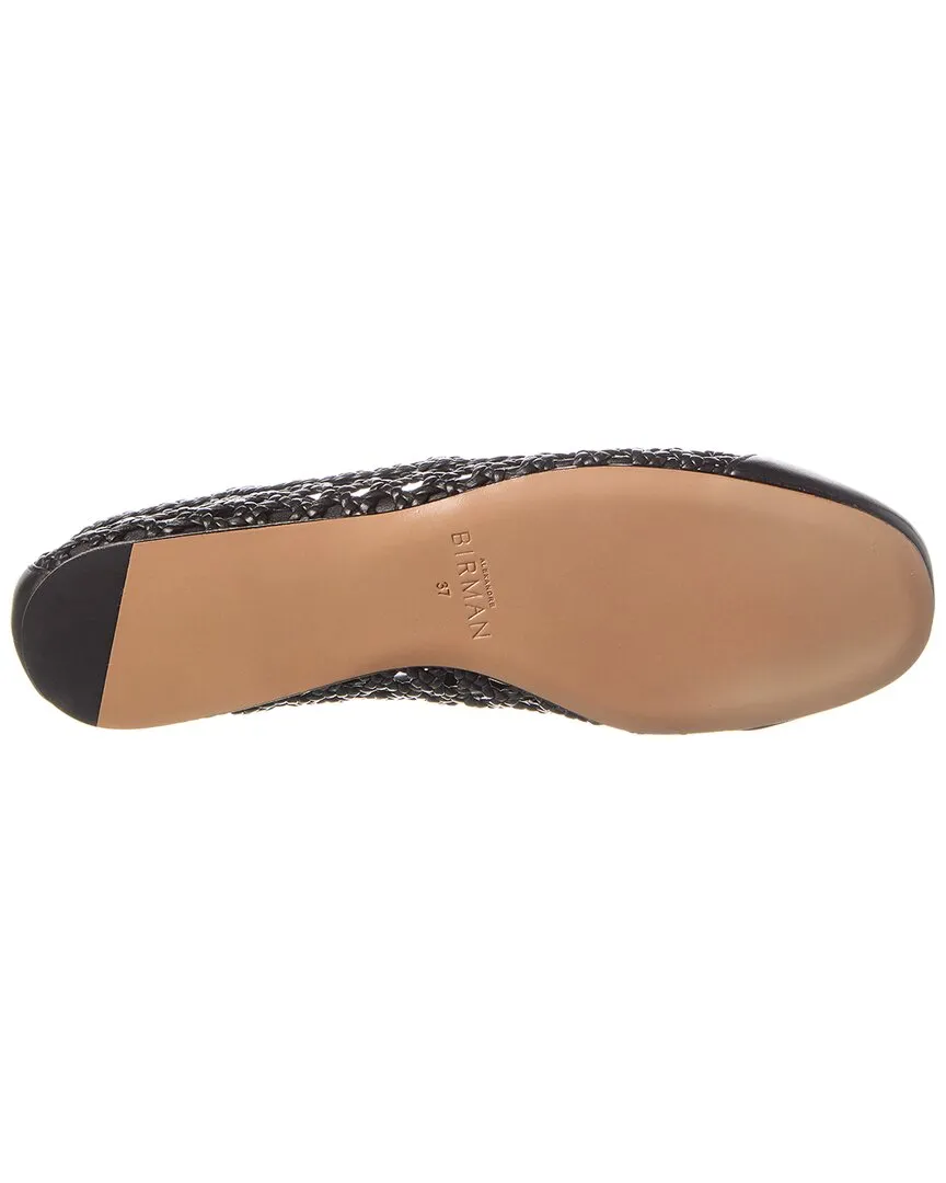 Alexandre Birman Tresse Leather Ballerina Flat